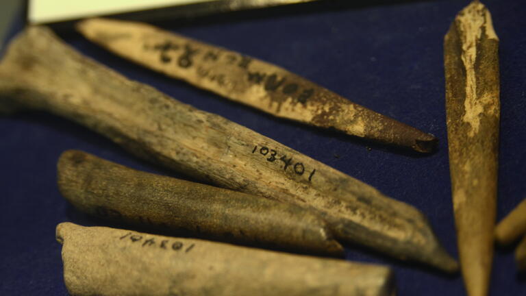 Bone Awls found at poverty point